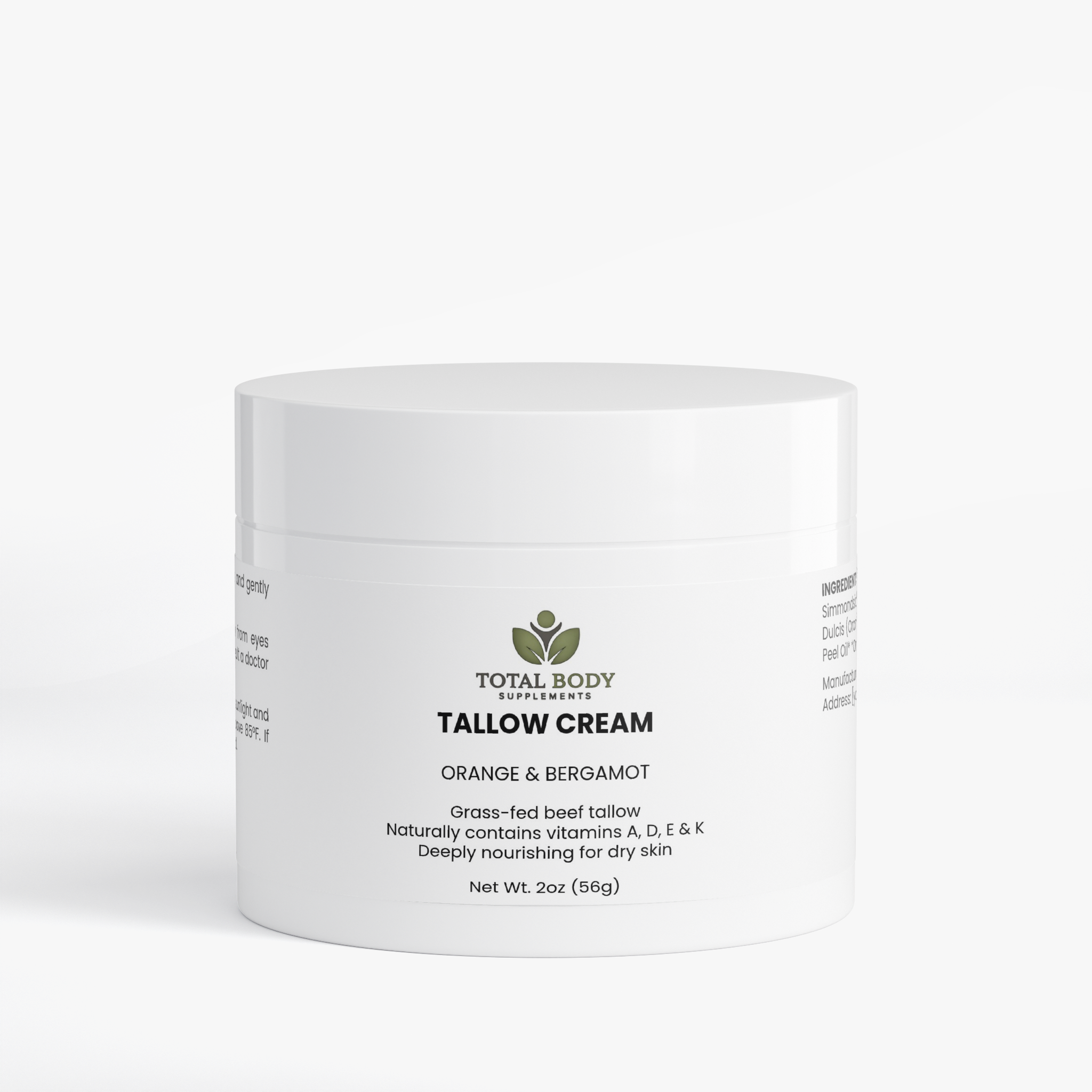 Tallow Cream Orange & Bergamot