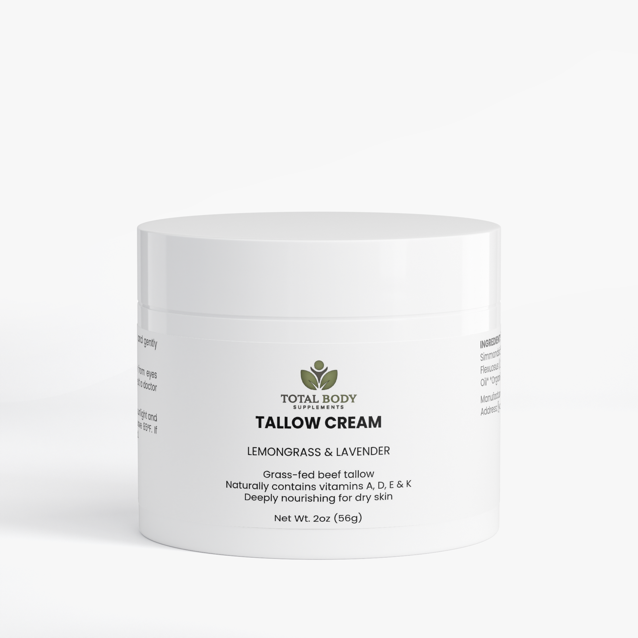 Tallow Cream Lemongrass & Lavender